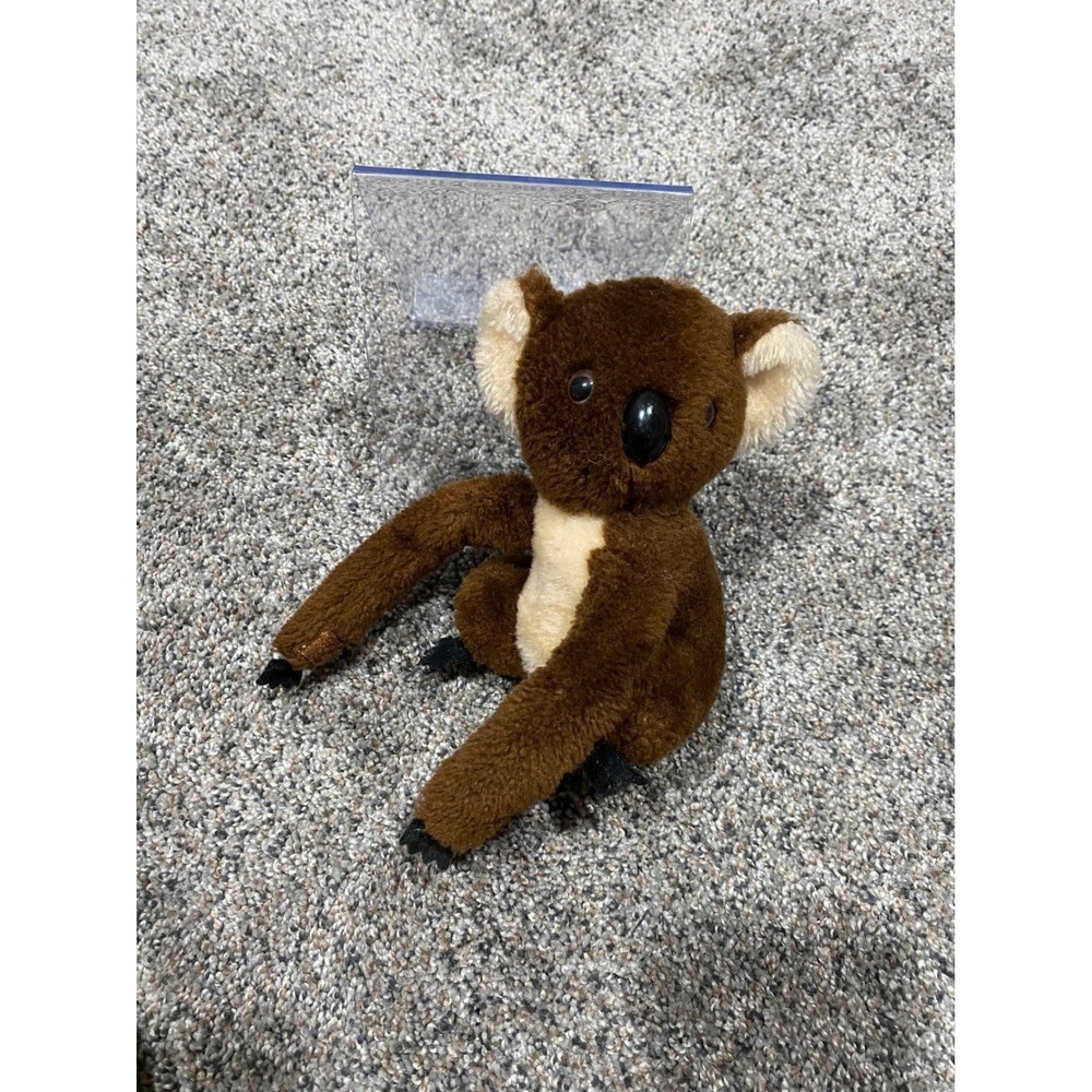 Vintage 1978 Dakin Koala Bear Plush Stuffed Animal Brown Cream‎ Korea 70s Toy